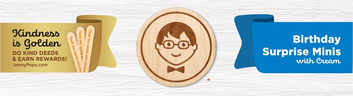 slide 7 of 12, Jonnypops Cream Minis Birthday Surprise Minis With Cream Pops, 6 ct