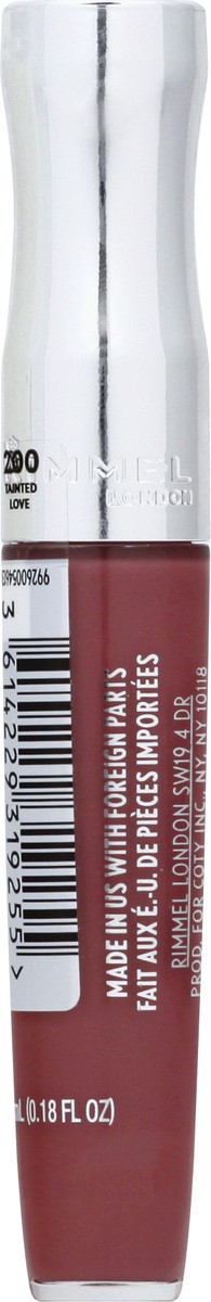 slide 4 of 9, COTY RIMMEL LONDON Rimmel Stay Glossy Lip Gloss - Non-Sticky and Lightweight Formula for Lip Color and Shine - 200 Tainted Love, .18oz, 6 ml
