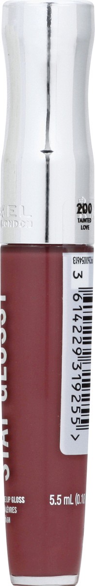 slide 8 of 9, COTY RIMMEL LONDON Rimmel Stay Glossy Lip Gloss - Non-Sticky and Lightweight Formula for Lip Color and Shine - 200 Tainted Love, .18oz, 6 ml