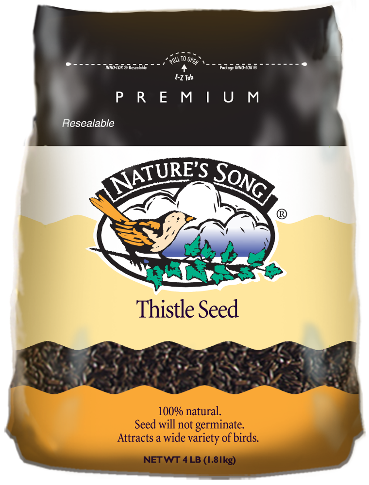 slide 1 of 2, Nature's Song Natures Song Thistle Seed Wild Bird Food, 4 lb