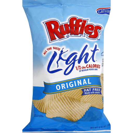 slide 1 of 1, Ruffles Chips Original Light, 6.5 oz