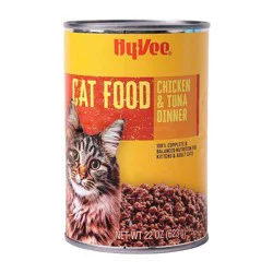 Hy-Vee Canned Chicken & Tuna Dinner Cat Food 22oz