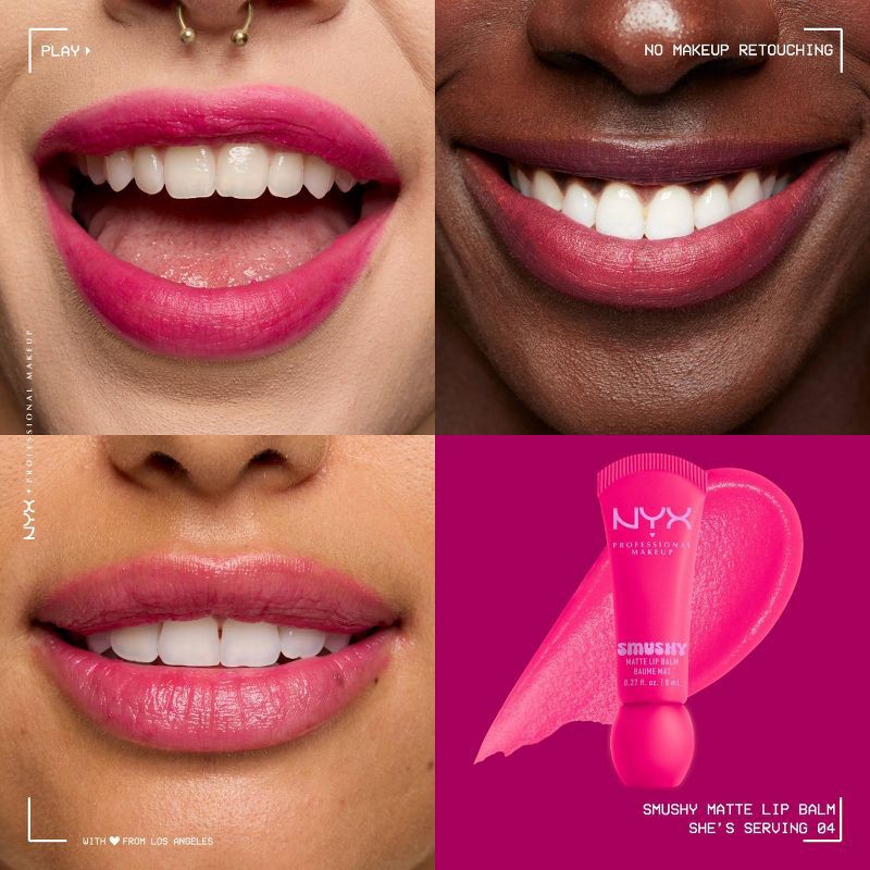 slide 7 of 8, NYX Professional MakeupProfessional Makeup NYX Professional MakeupSmushy Matte Lip Balm : Sassy Stuff, 0.27 oz