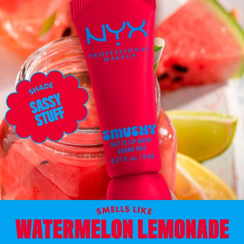 slide 6 of 8, NYX Professional MakeupProfessional Makeup NYX Professional MakeupSmushy Matte Lip Balm : Sassy Stuff, 0.27 oz