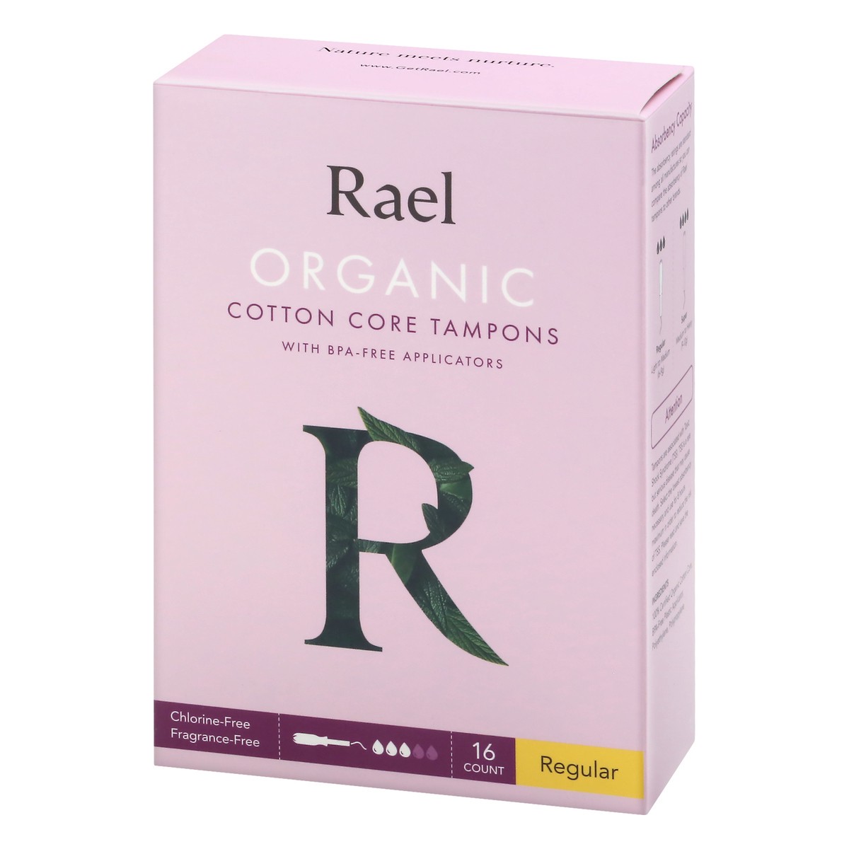 slide 3 of 9, Rael Regular Tampons 16 ea, 16 ct