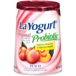 La Yogurt Probiotic Original Low Fat Yogurt Peach