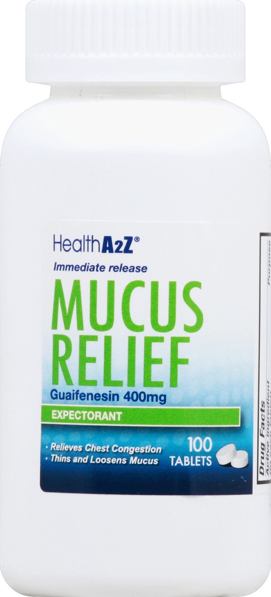 slide 2 of 2, HealthA2Z Mucus Relief 100 ea, 100 ct