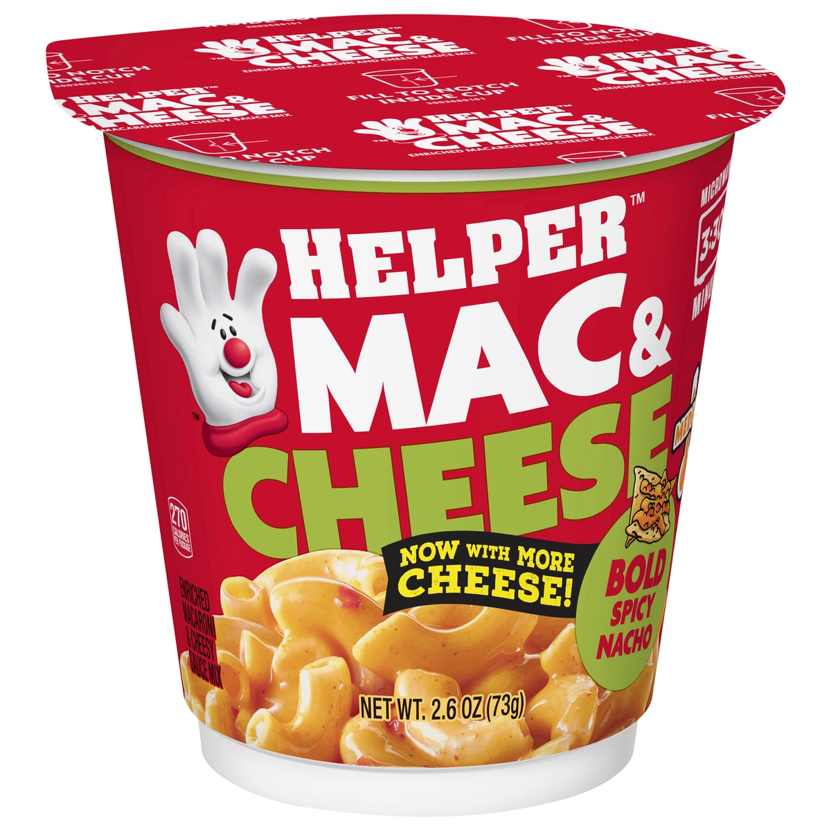slide 2 of 11, Helper Medium Bold Spicy Nacho Mac & CheeseCup\Tub, 2.6 oz