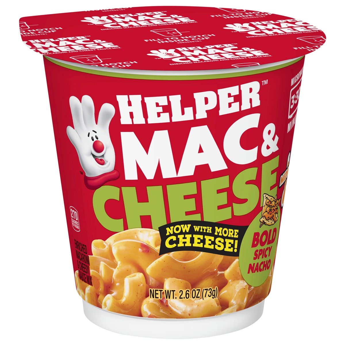 slide 9 of 13, Helper Medium Bold Spicy Nacho Mac & Cheese 2.6 oz Cup\Tub, 2.6 oz