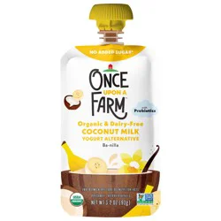 Once Upon a Farm Coconut Milk Yogurt Alternative Ba-Nilla Pouch, 3.2oz