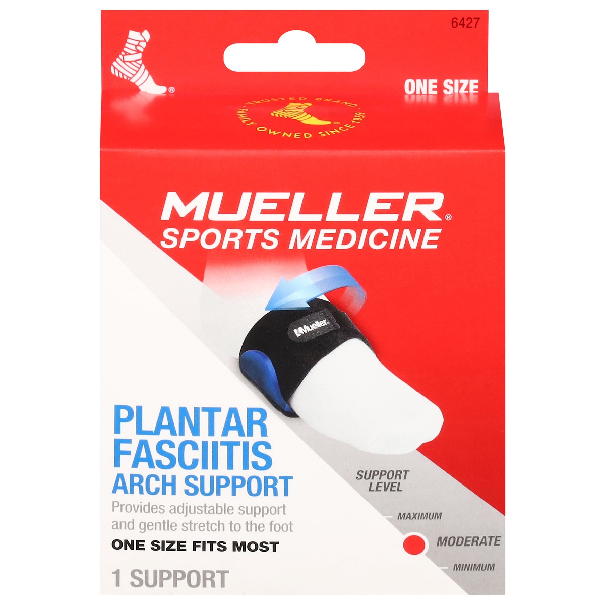 slide 6 of 11, Mueller One Size Plantar Fasciitis Arch Support One Size 1 ea, One Size