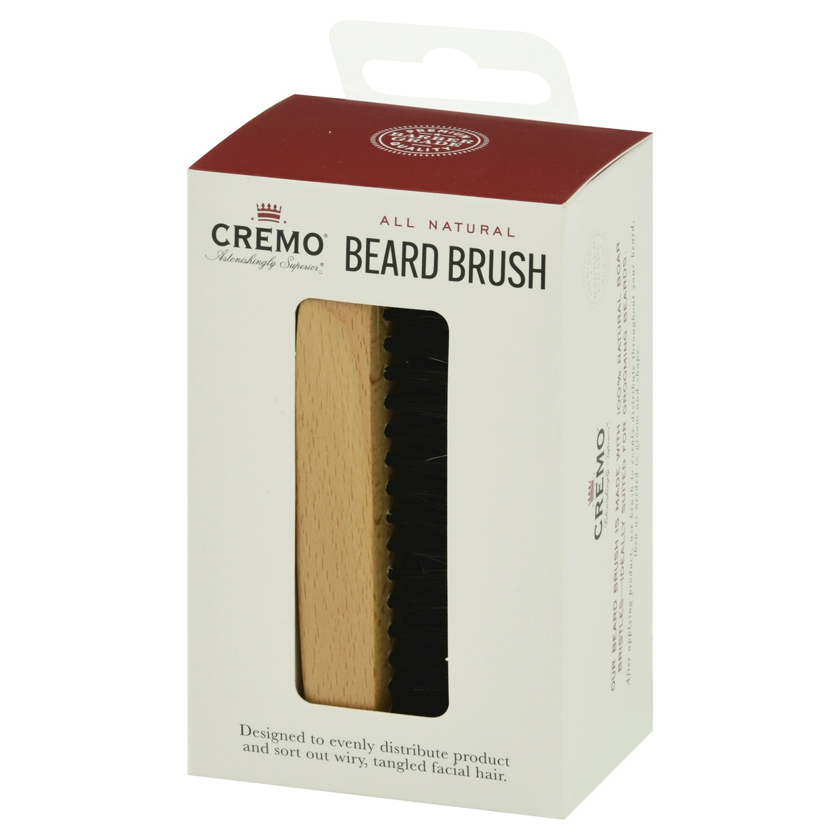 slide 3 of 8, Cremo All Natural Beard Brush, 1 ct