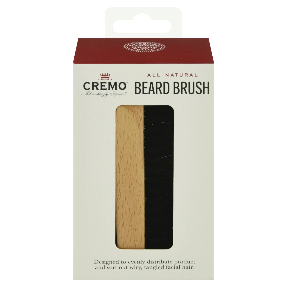 slide 1 of 8, Cremo All Natural Beard Brush, 1 ct