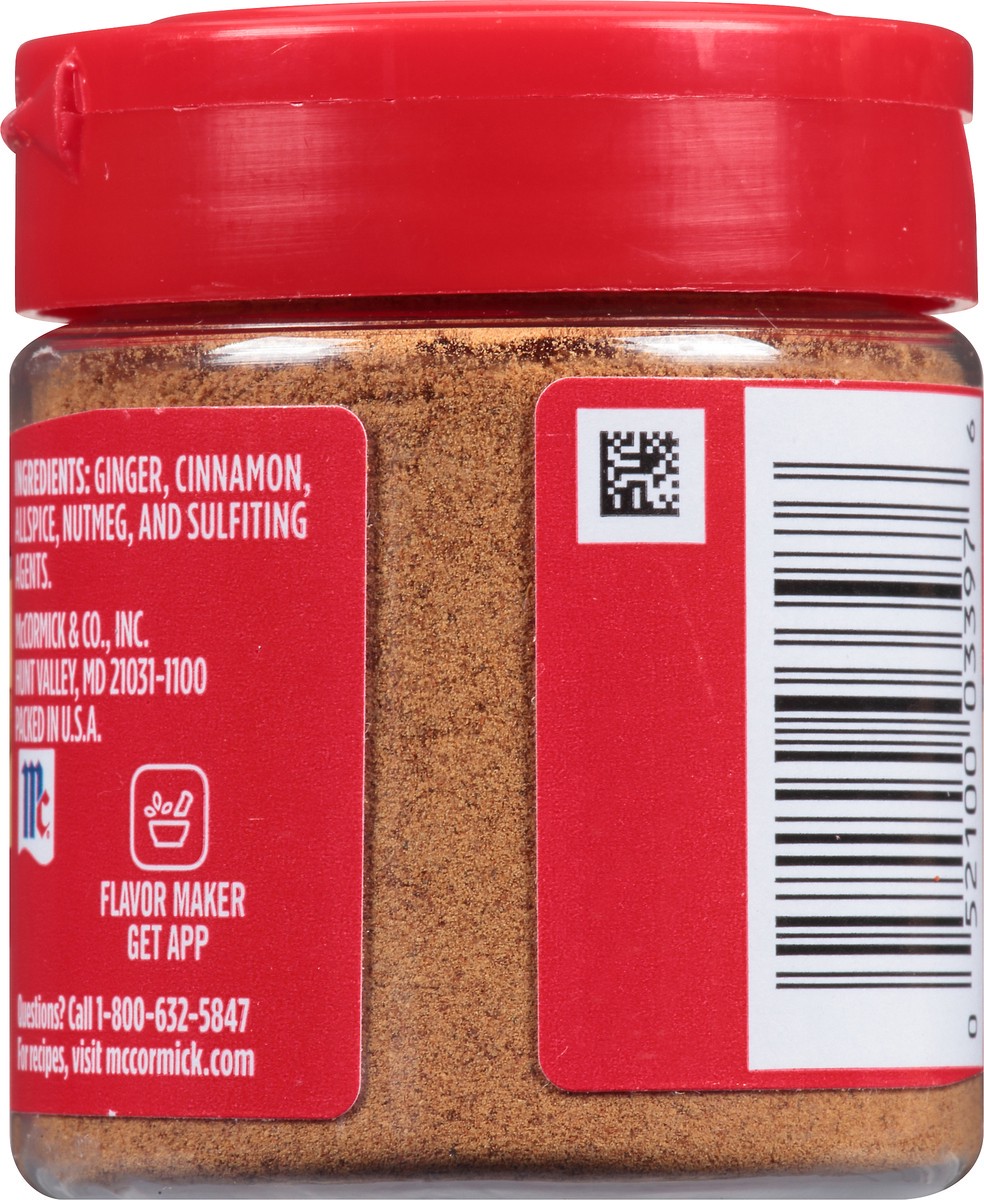 slide 5 of 11, McCormick Gingerbread Spice 0.8 oz. Shaker, 0.8 oz