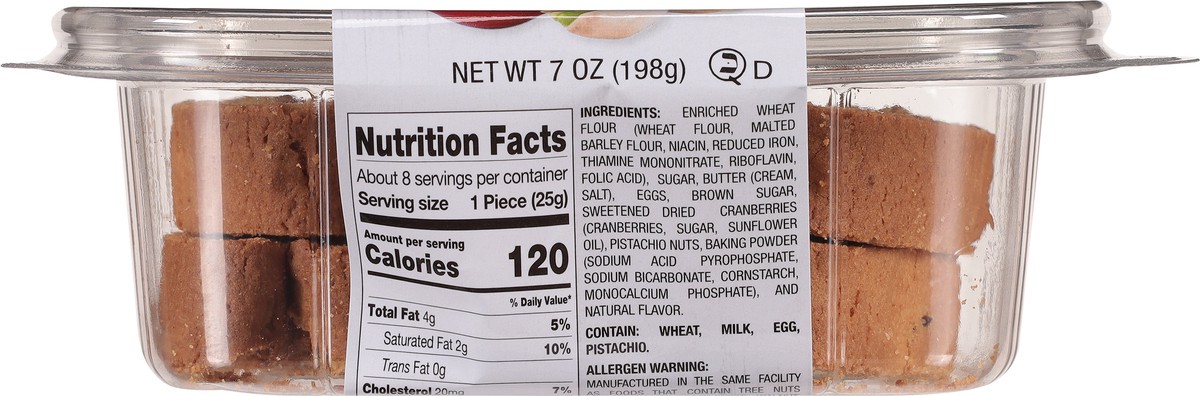 slide 4 of 9, Sabrina's Sabrinas Cranberry Pistachio, 7 oz