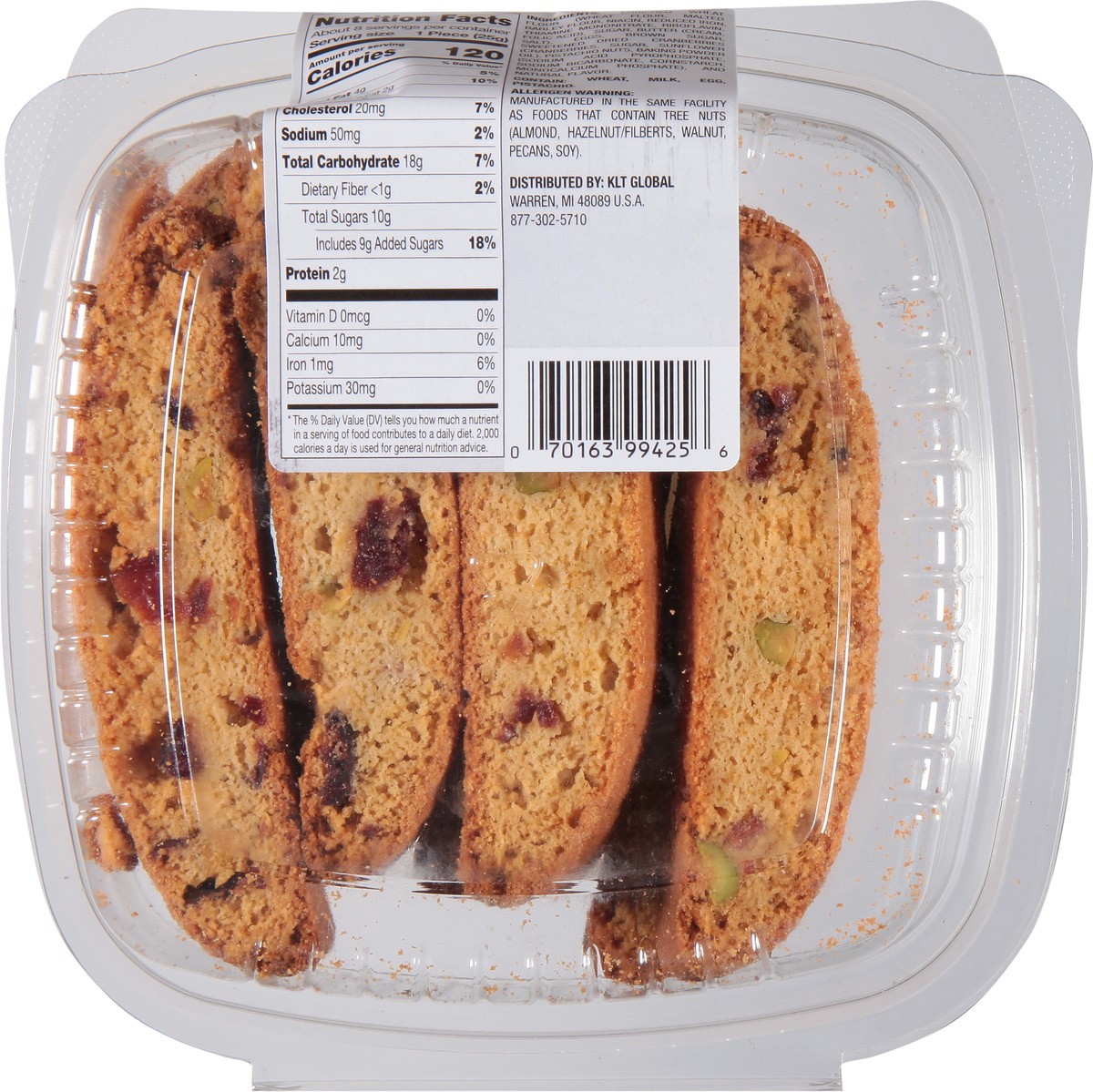 slide 5 of 9, Sabrina's Sabrinas Cranberry Pistachio, 7 oz