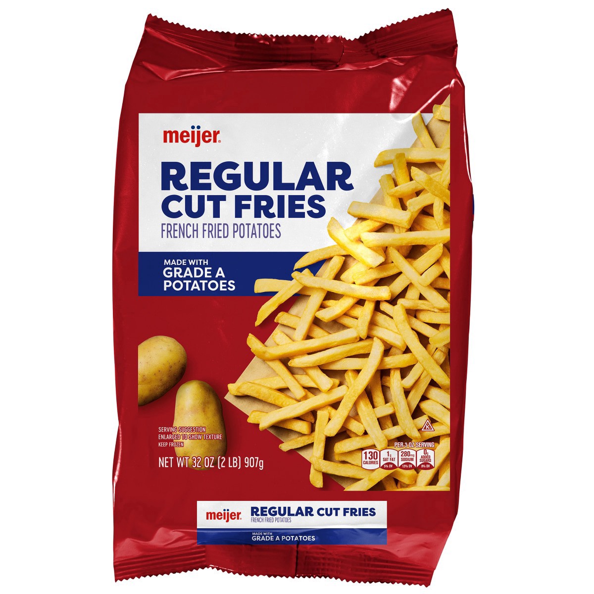 slide 1 of 13, Meijer Regular Cut Fries, 32 oz