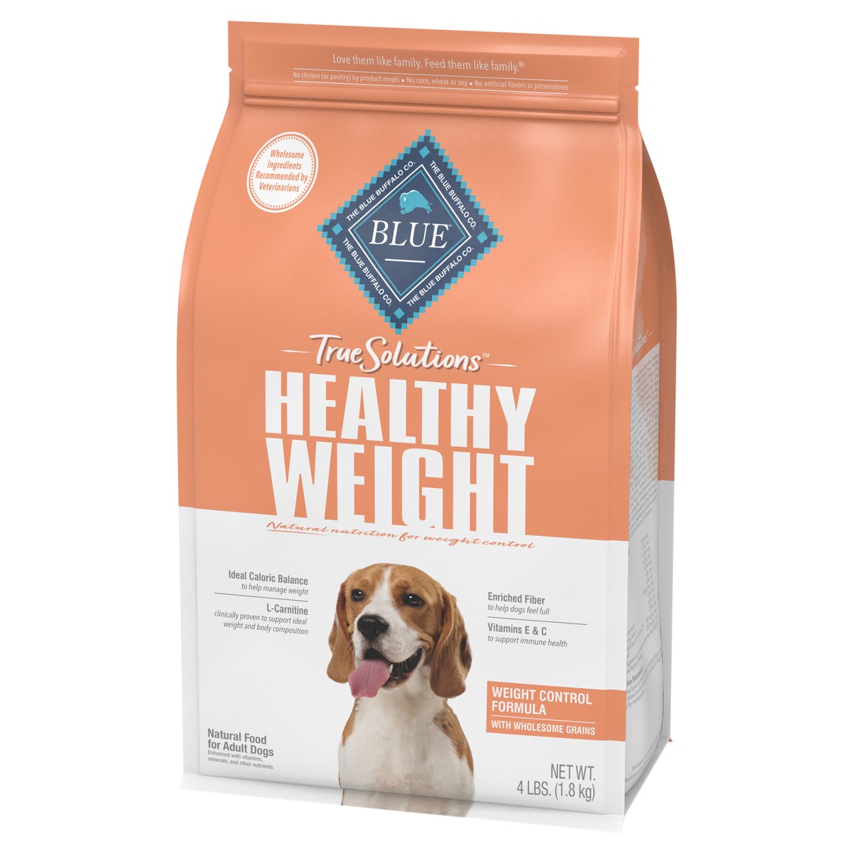 slide 4 of 9, BLUE Buffalo True Solutions Fit & Healthy Weight Control Adult Dog, 4 lb