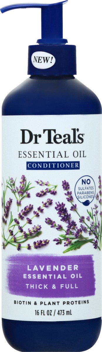 slide 4 of 12, Dr. Teal's Thick & Full Lavender Conditioner 16 oz, 16 oz