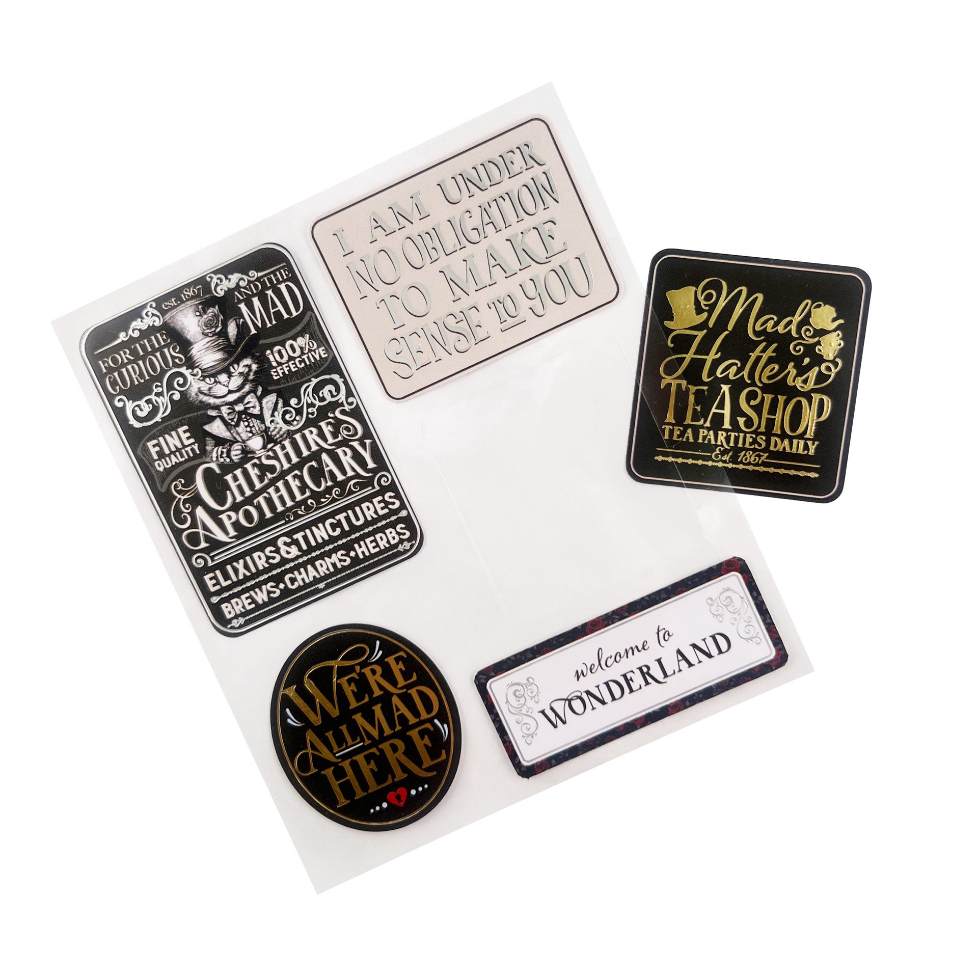 slide 2 of 3, Wonderland Stickers By Recollections, 4 in x 6 in