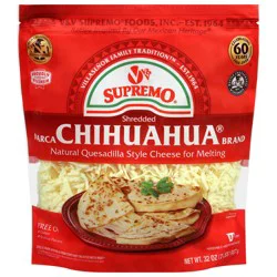 VV Supremo Chihuahua Quesadilla Style Shredded Cheese 32 oz