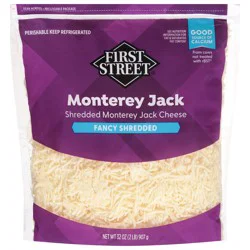 First Street Shredded Monterey Jack Cheese - 2 lb