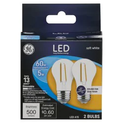 GE LED A15 Soft White Light Bulbs 2 ea