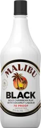 Malibu Black Flavored Caribbean Rum with Coconut Liqueur 1.75L Bottle
