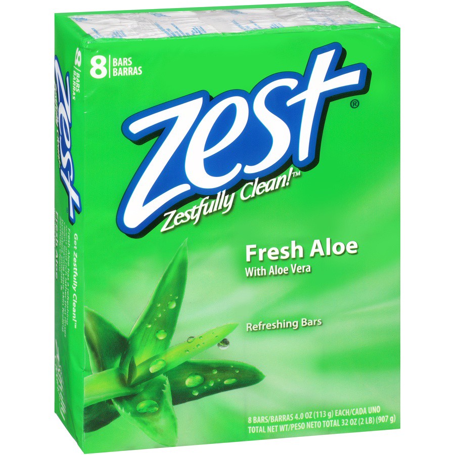 slide 2 of 7, Zest Fresh Aloe Family Deodorant Bars, 8 ct; 4 oz