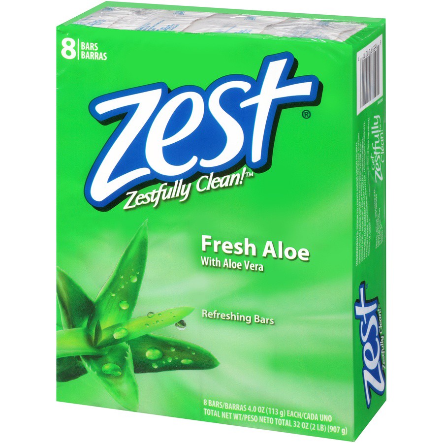 slide 3 of 7, Zest Fresh Aloe Family Deodorant Bars, 8 ct; 4 oz