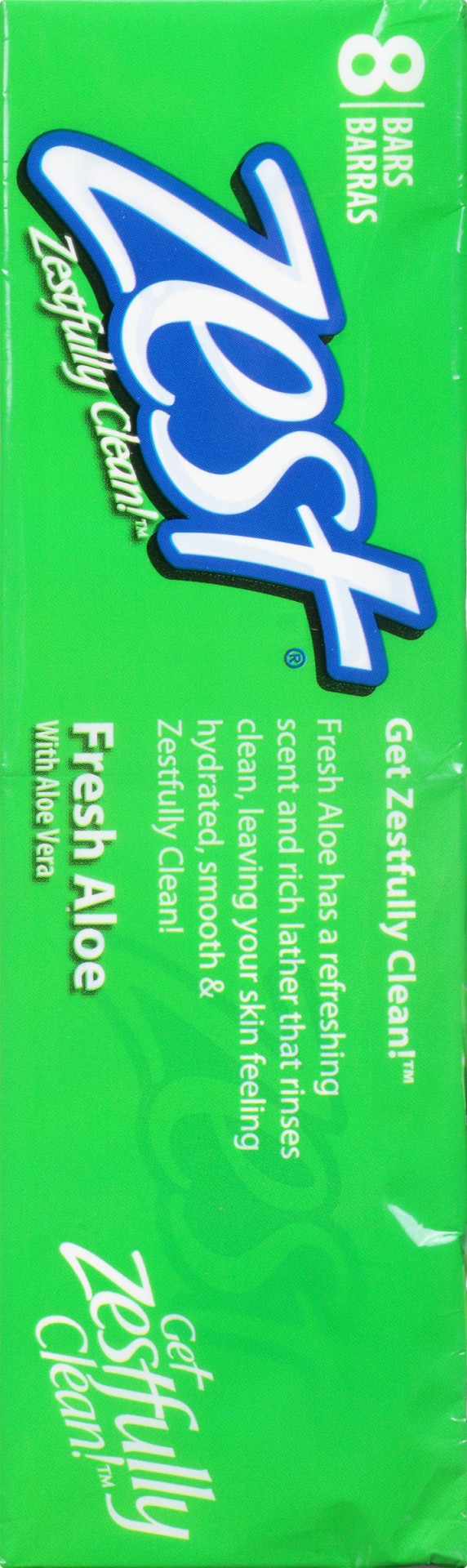 slide 4 of 7, Zest Fresh Aloe Family Deodorant Bars, 8 ct; 4 oz
