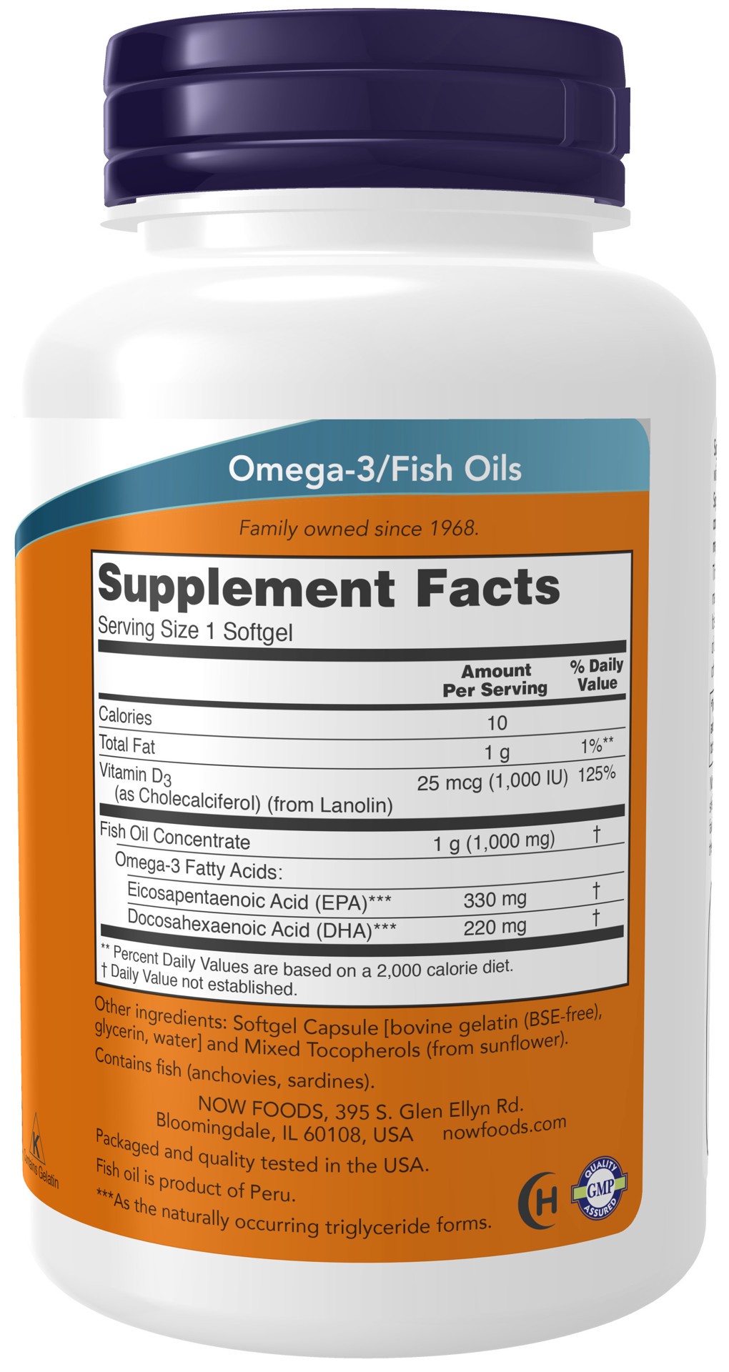 slide 4 of 4, NOW Tri-3D Omega™ Fish Oil - 90 Softgels, 90 ct