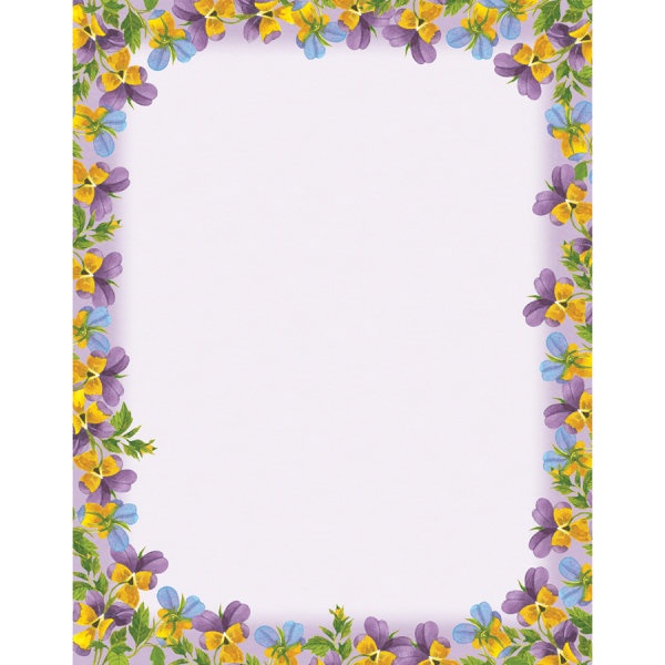 slide 1 of 1, Gartner Studios Design Paper, Paint Violets, 100 ct