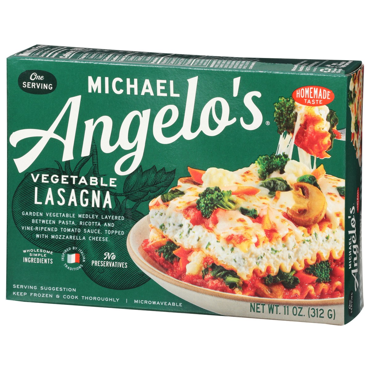 slide 2 of 9, Michael Angelo's Vegetable Lasagna 11 oz, 11 oz