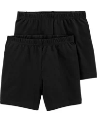 Carter's Kid 2-Pack Black Bike Shorts - Size 14