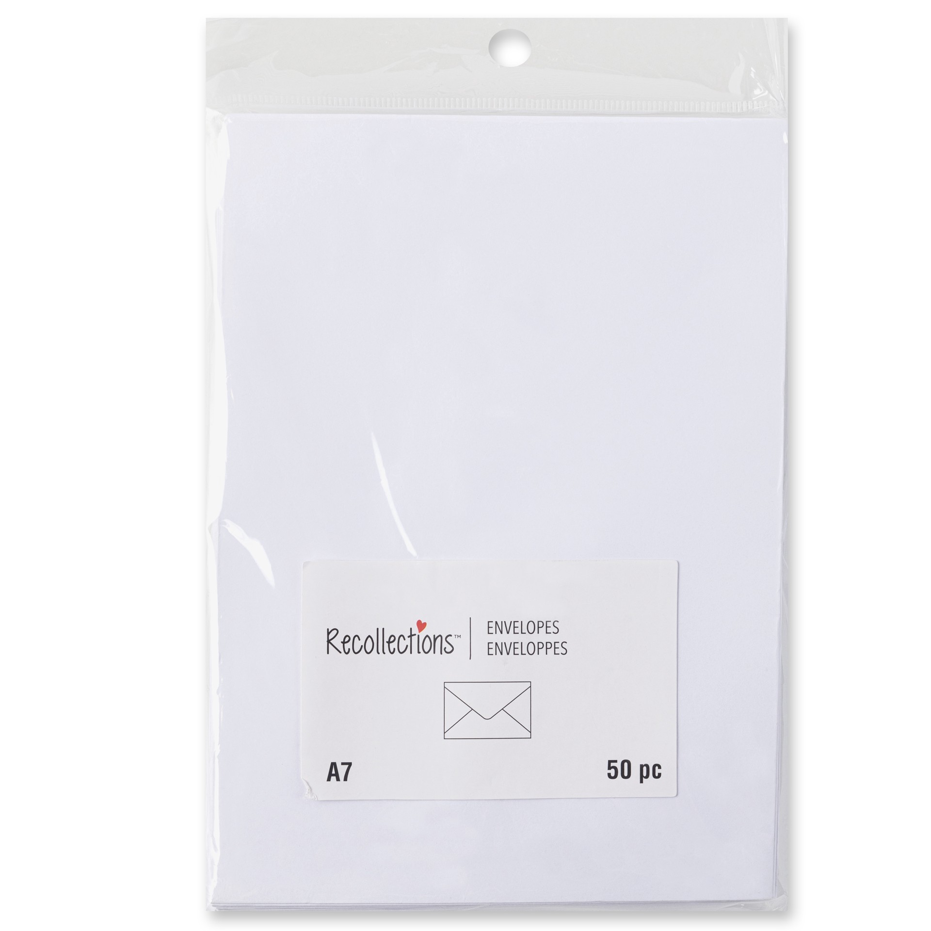 slide 2 of 3, 5.25" X 7.25" White Envelopes, 50ct. By Recollections, 50 ct