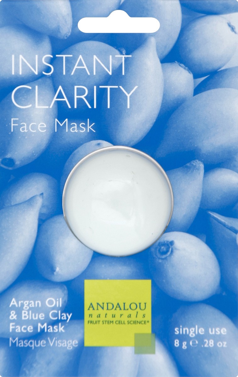 slide 2 of 2, Andalou Naturals Blue Clay Face Mask Instant Clarity, 0.28 oz