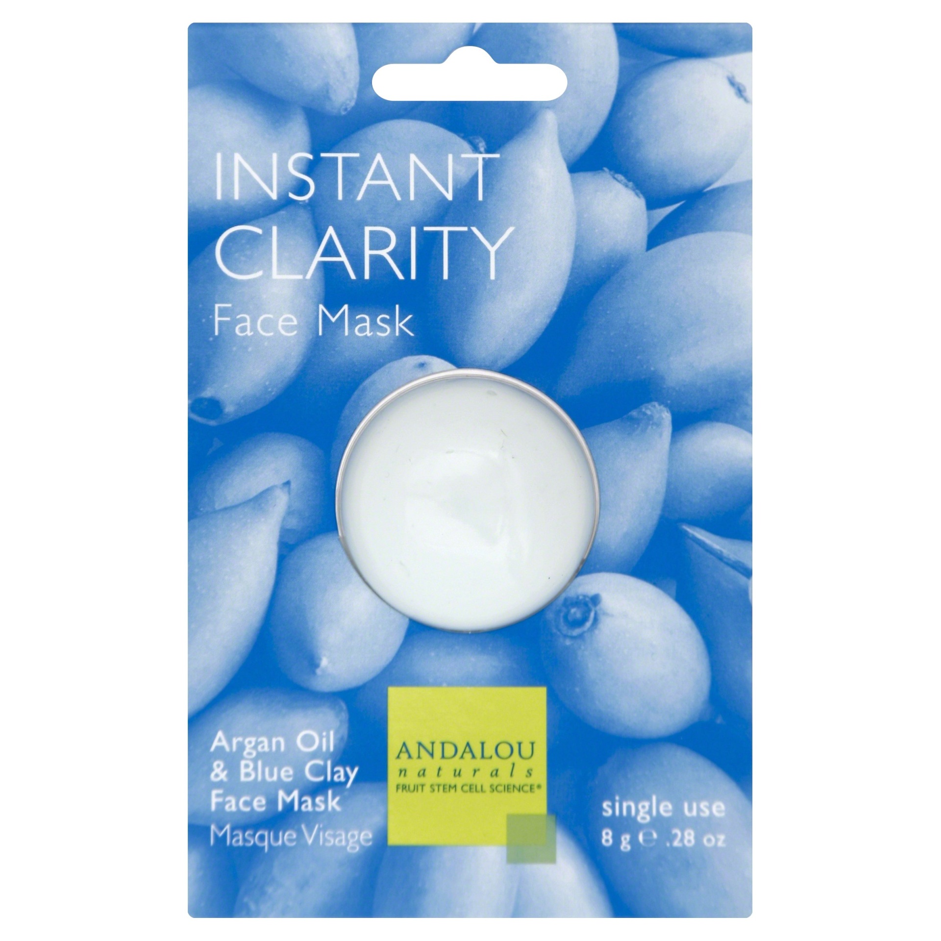 slide 1 of 2, Andalou Naturals Blue Clay Face Mask Instant Clarity, 0.28 oz