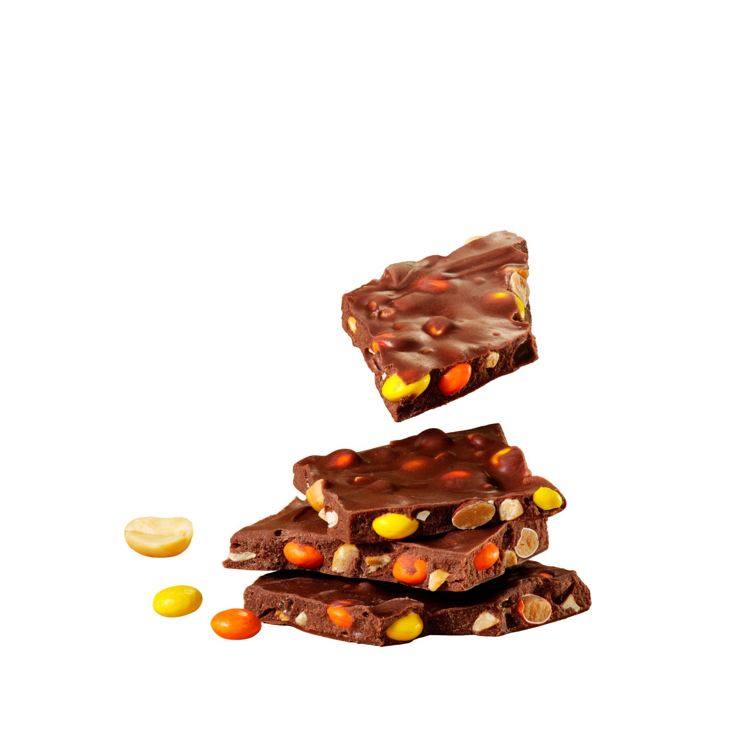 slide 10 of 10, Reese's REESE'S PIECES Milk Chocolate Candy with Peanuts Bark Bag, 3.1 oz, 3.1 oz