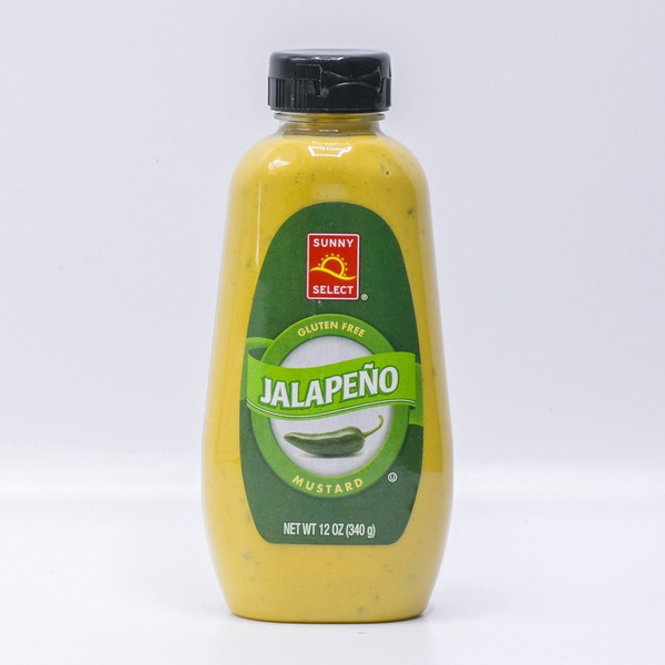 slide 1 of 1, Sunny Select, Jalapeno Mustard, 12 oz