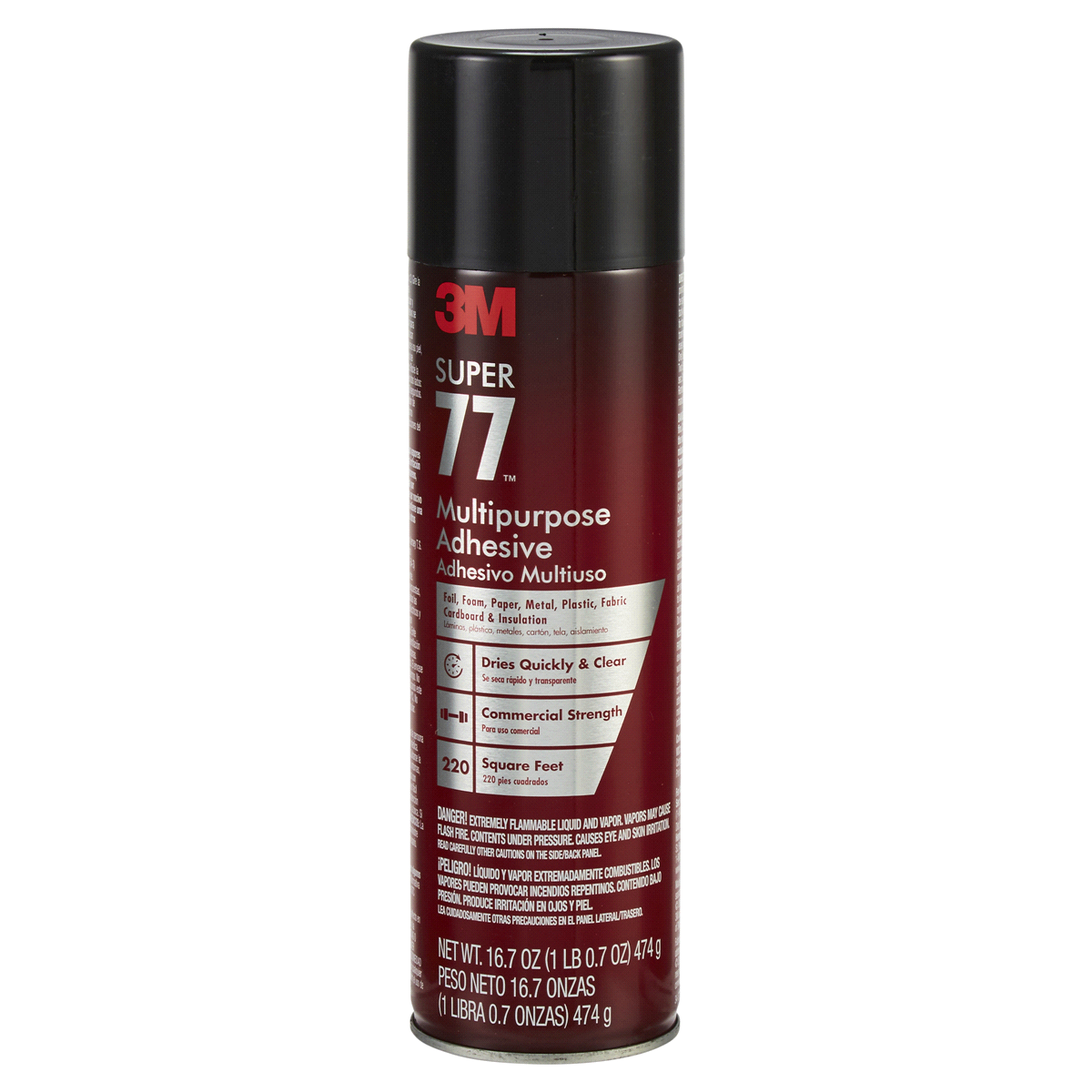 slide 1 of 1, Scotch Super 77 Multipurpose Spray Adhesive, 13.57 oz