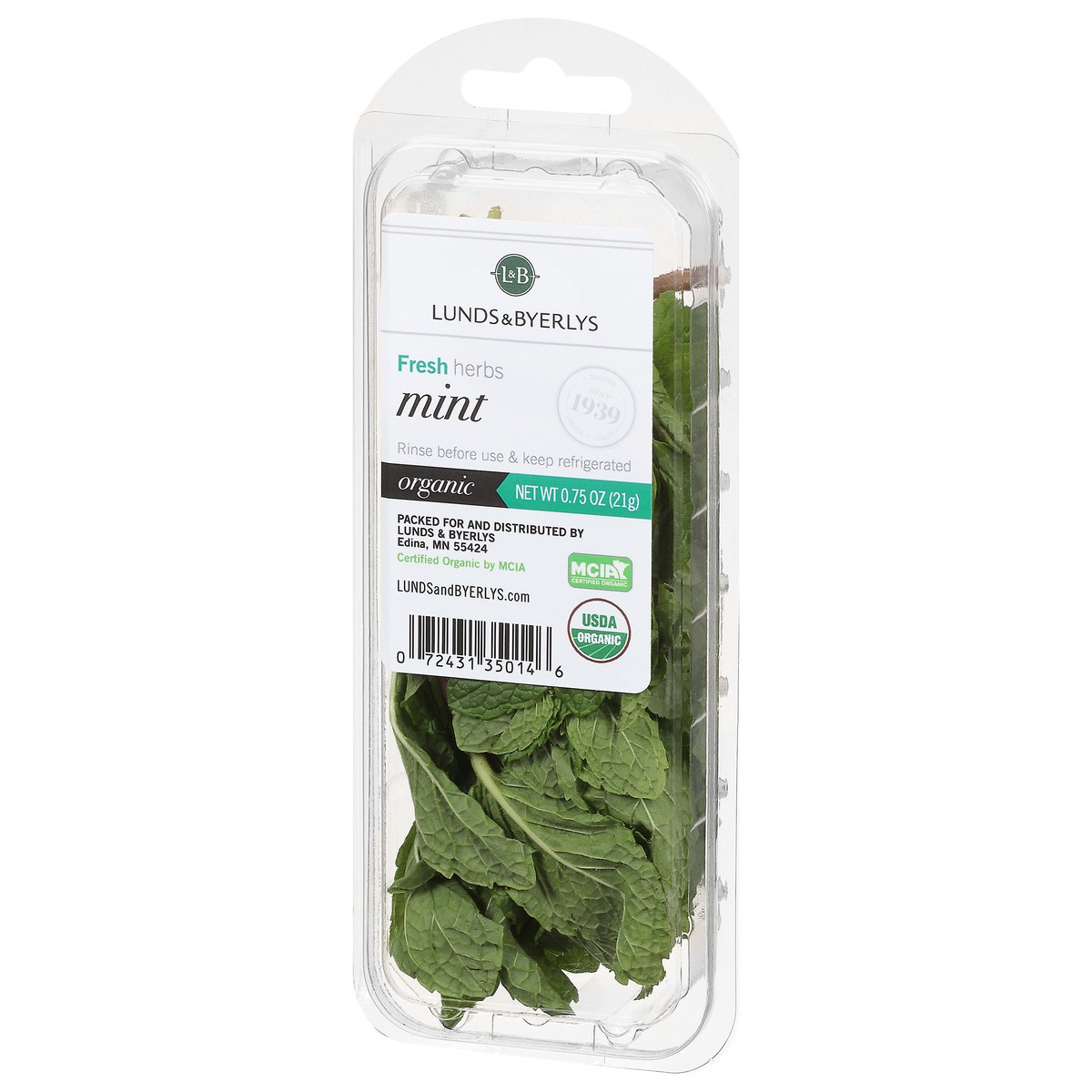 slide 5 of 11, Lunds & Byerlys Fresh Herbs Organic Mint 0.75 oz, 0.75 oz