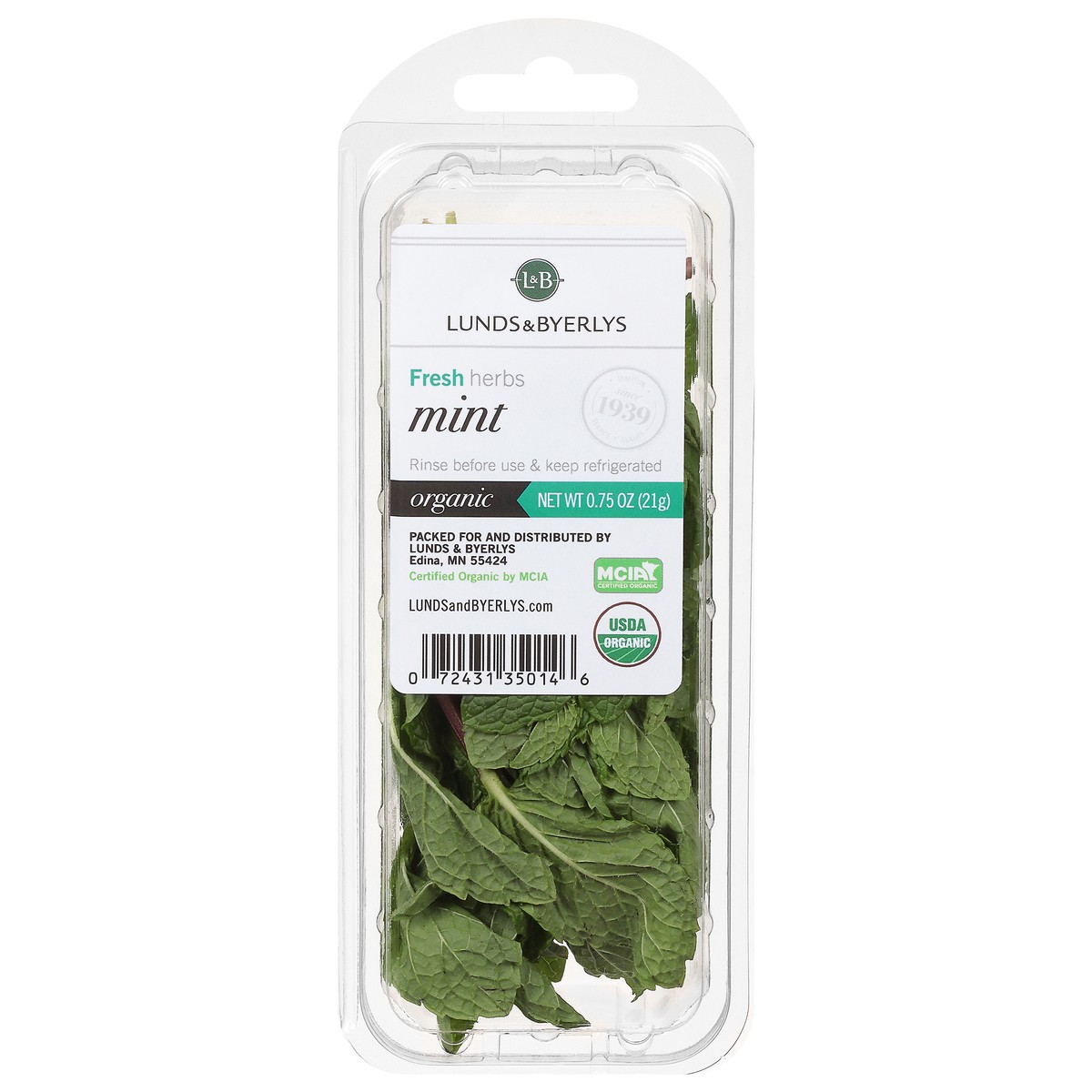 slide 1 of 11, Lunds & Byerlys Fresh Herbs Organic Mint 0.75 oz, 0.75 oz