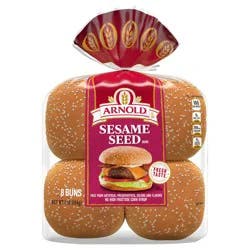 Arnold Sesame Seed Buns, 8 count, 16 oz
