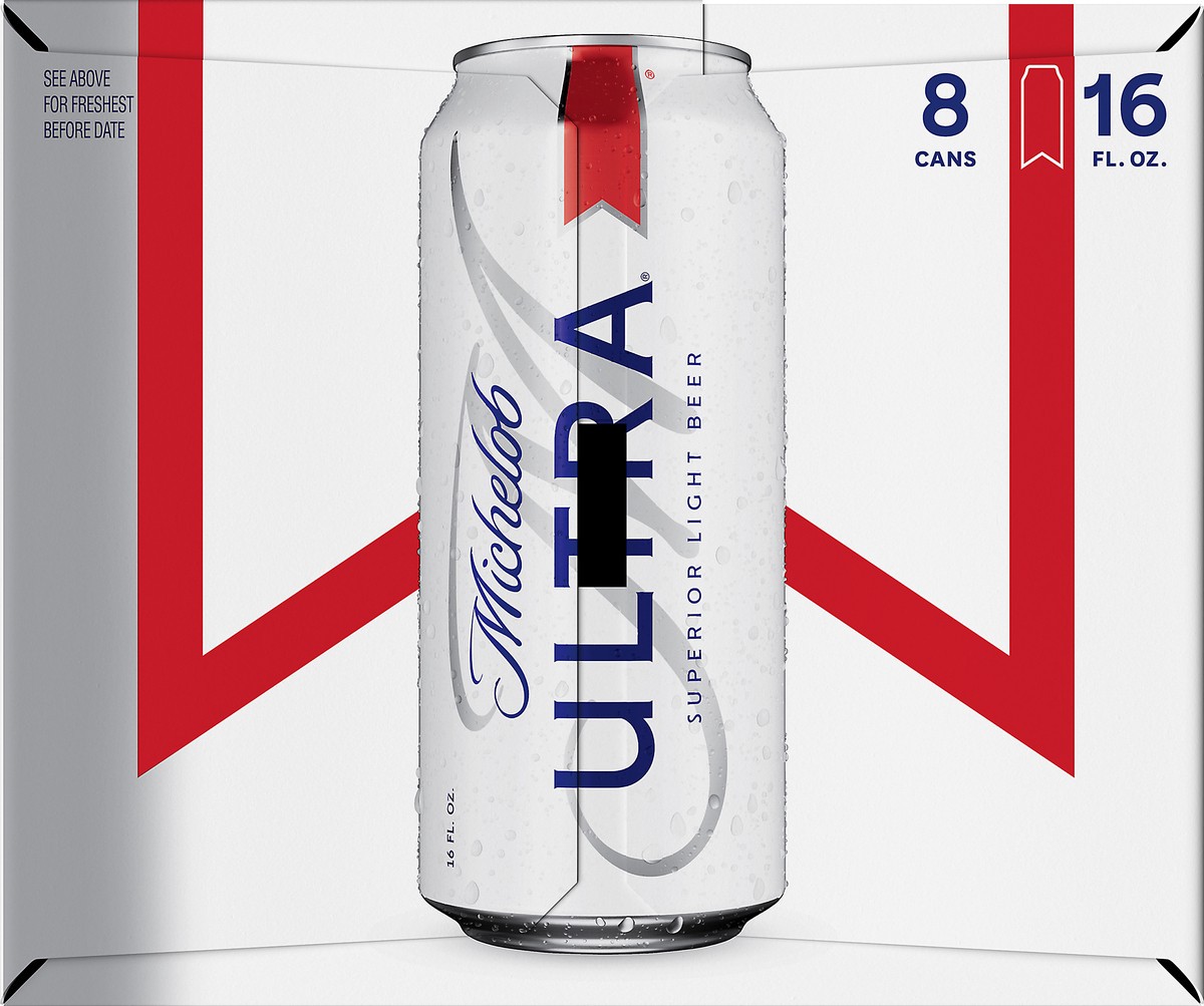 slide 8 of 9, Michelob Ultra 8 Pack Superior Light Beer 8 ea, 8 ct