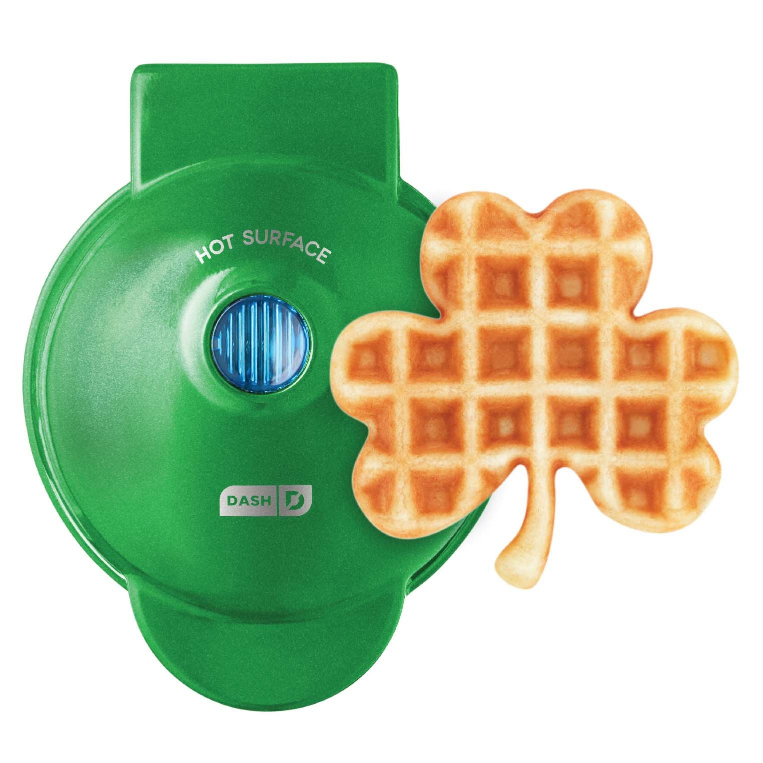 slide 1 of 1, Dash Shamrock Green Mini Waffle Maker, 1 ct