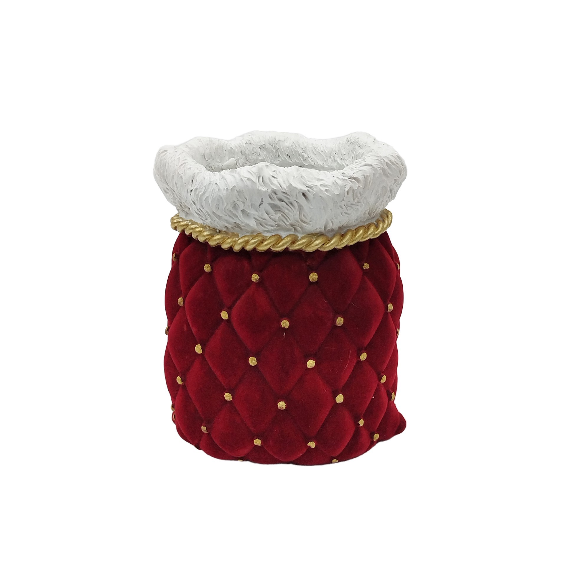 slide 3 of 3, 7" Red & White Santa Bag Tabletop Decor By Ashland, 7 in