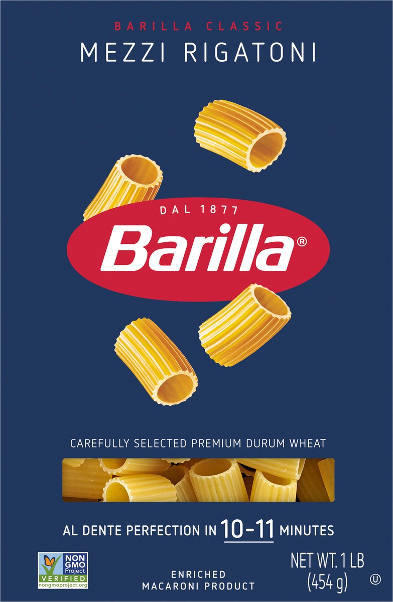 slide 12 of 14, Barilla Mezzi Rigatoni 1 lb, 16 oz