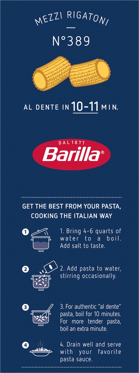 slide 10 of 14, Barilla Mezzi Rigatoni 1 lb, 16 oz