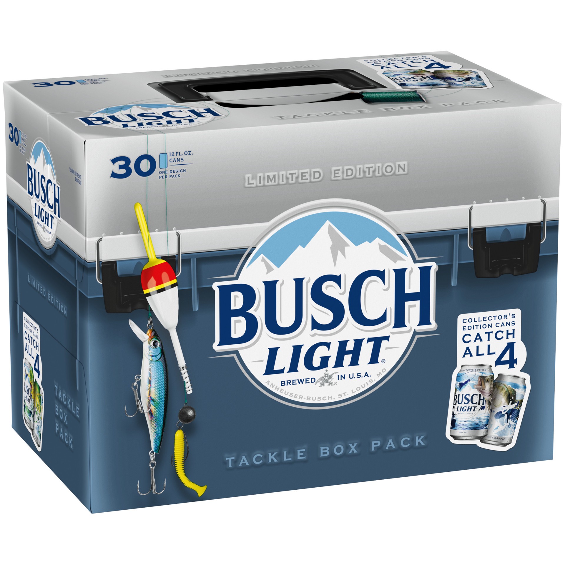 slide 1 of 96, Busch Light Beer, 30 Pack Beer, 12 FL OZ Cans, 360 fl. oz